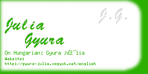 julia gyura business card